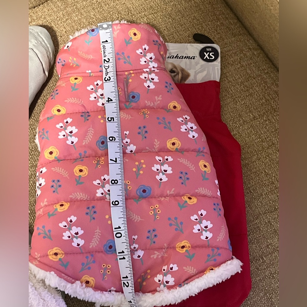 Floral Pink Dog Jacket - Picture 4 of 4